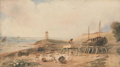 Shipbuilding on the Yorkshire Coast by Peter de Wint